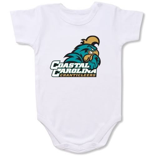 Coastal Carolina Chanticleers Baby Bodysuit Creeper #01